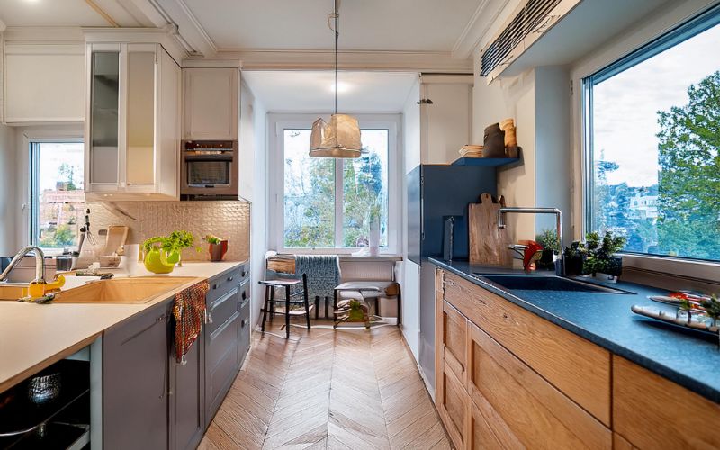 Köksmontering vid lägenhetsrenovering. Kallhäll, Järfälla