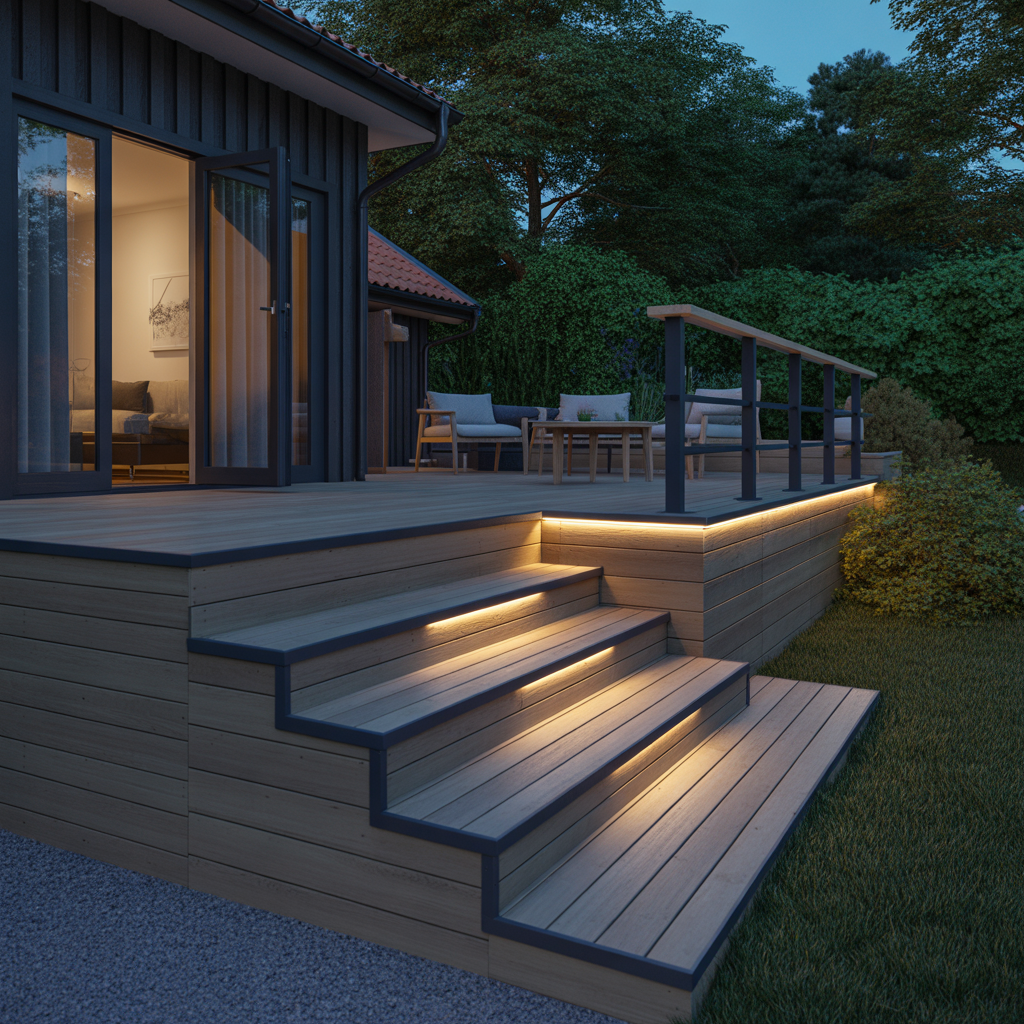 8.Hur du bygger en altan med integrerad belysning